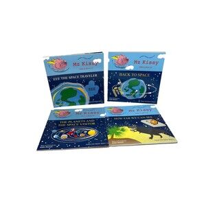 Lot of 4 Mz Kissy Tells a Story (Kissys Visit Space) Books 1-4 Kids Series Books